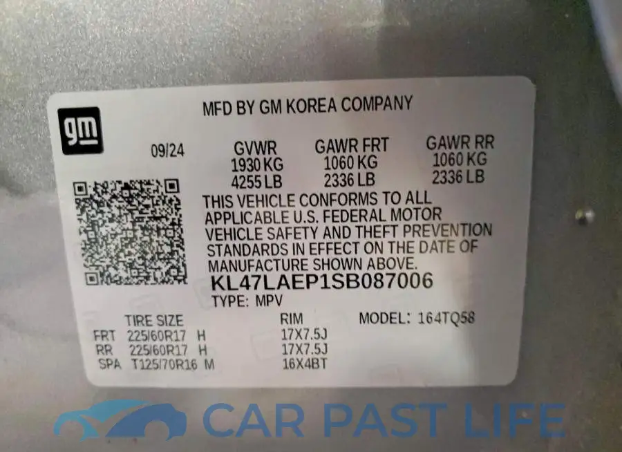 KL47LAEP1SB087006# 13