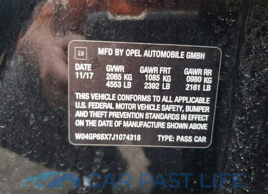 W04GP6SX7J1074318# 12