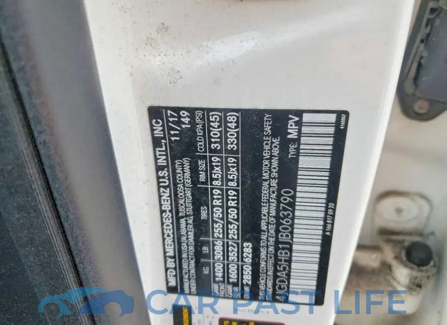 4JGDA5HB1JB063790# 13