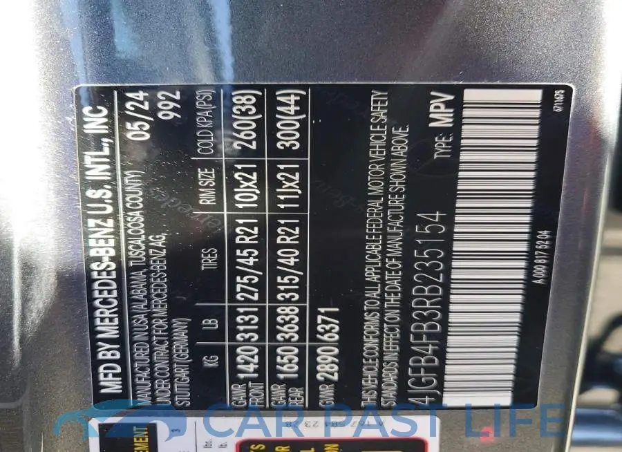 4JGFB4FB3RB235154# 13