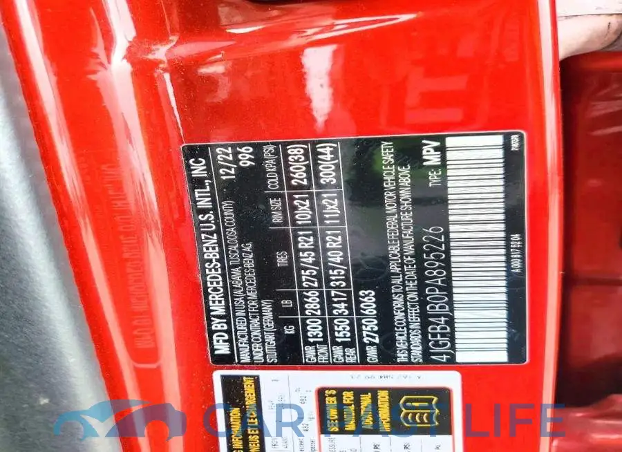 4JGFB4JB0PA895226# 12