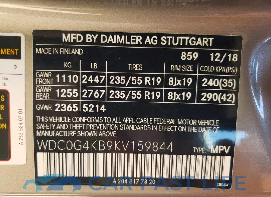 WDC0G4KB9KV159844# 13