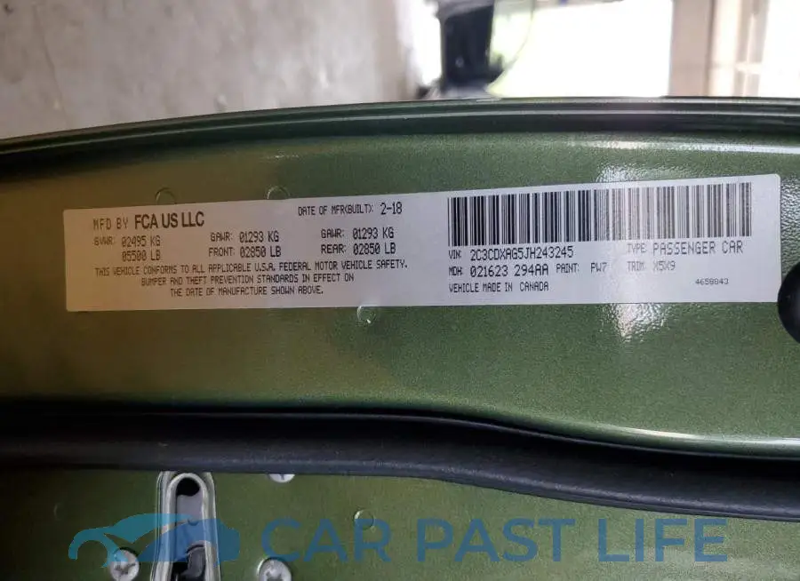 2C3CDXAG5JH243245# 13
