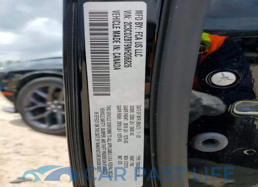 2C3CDZBT9NH206826# 13