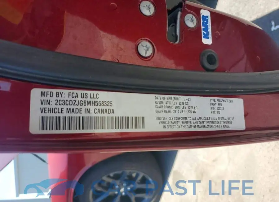 2C3CDZJG6MH568325# 12