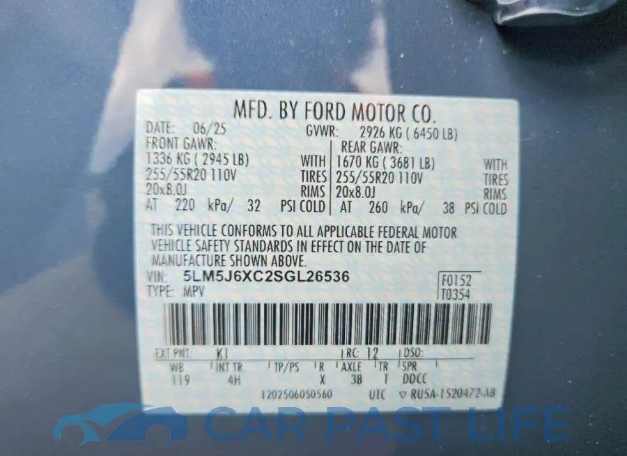 5LM5J6XC2SGL26536# 13