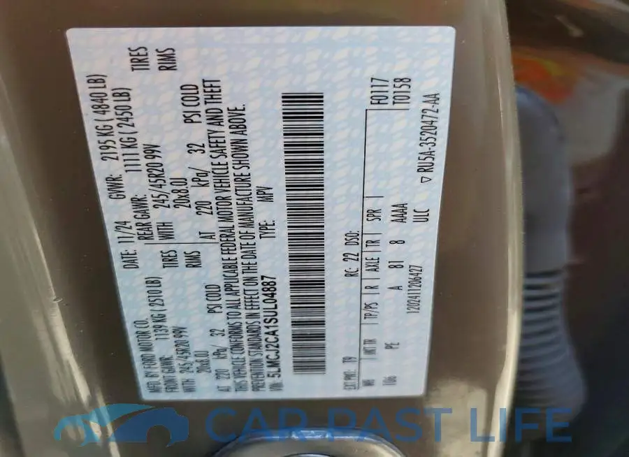 5LMCJ2CA1SUL04887# 13