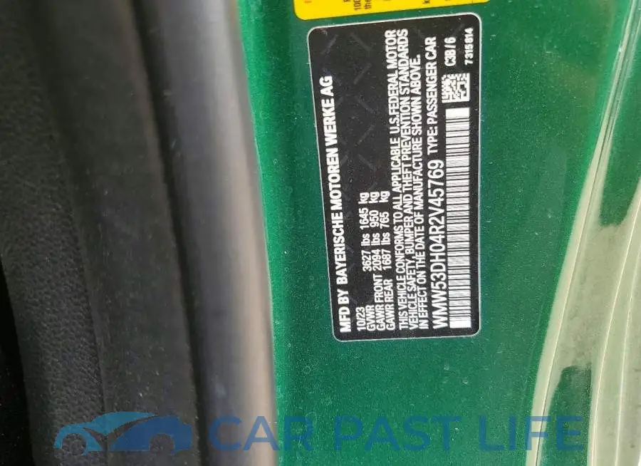 WMW53DH04R2V45769# 13