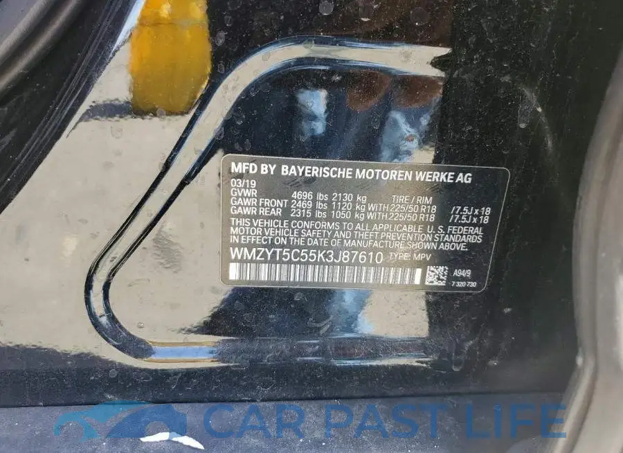 WMZYT5C55K3J87610# 12