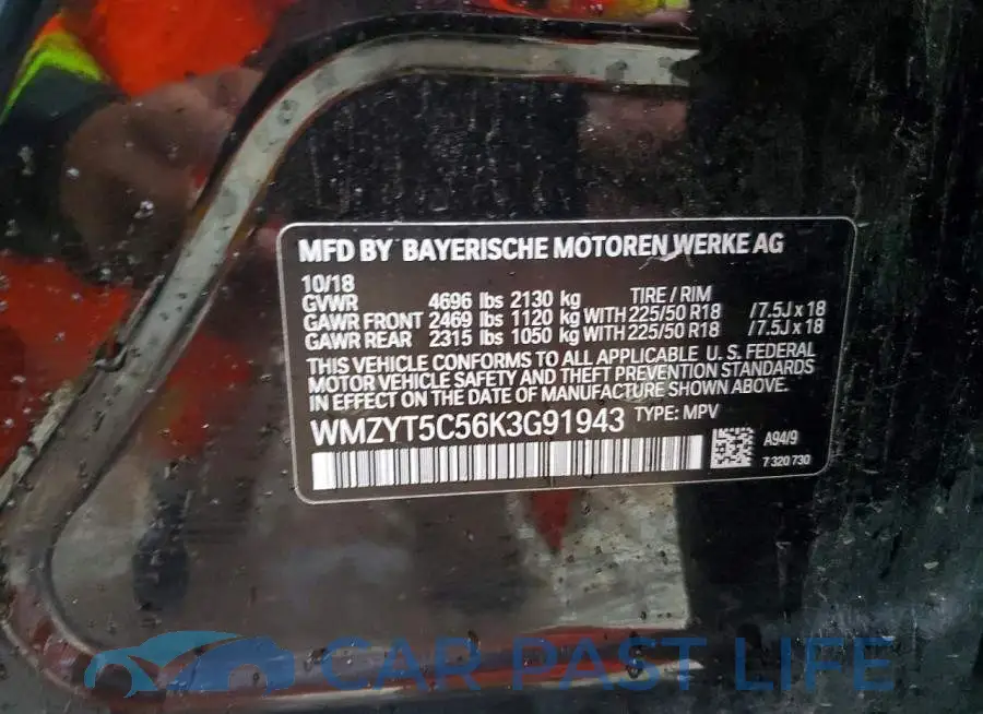 WMZYT5C56K3G91943# 12