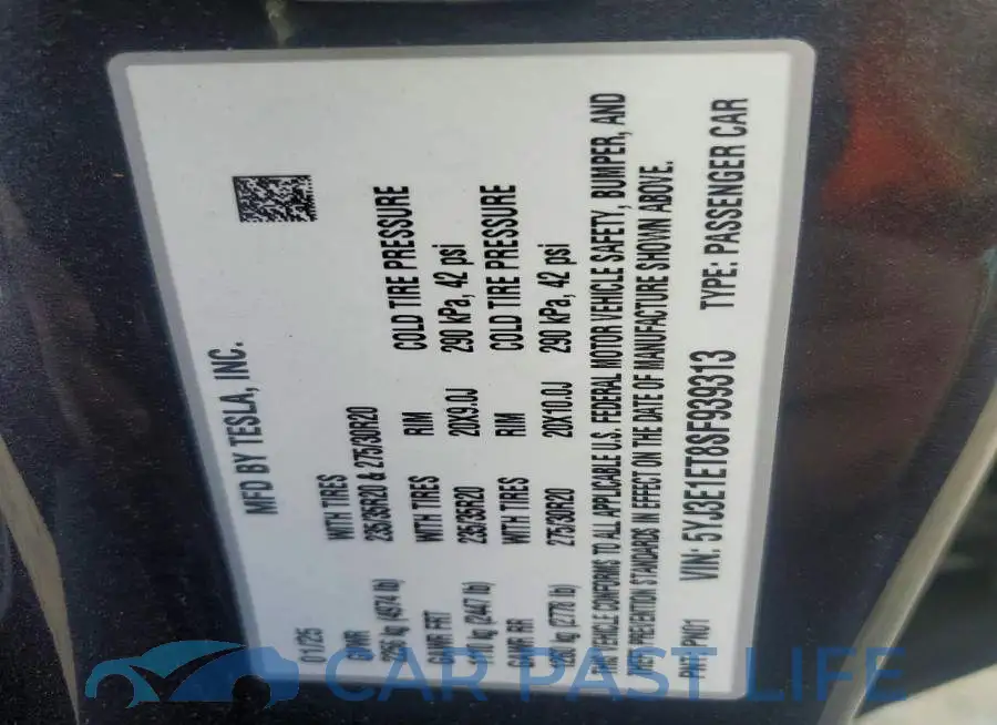 5YJ3E1ET8SF939313# 13