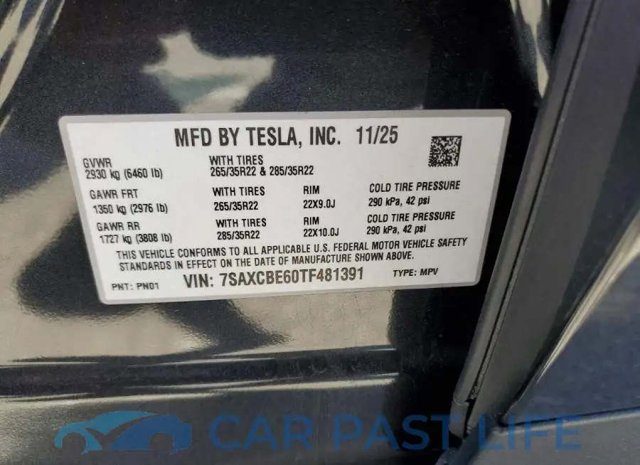 7SAXCBE60TF481391# 12