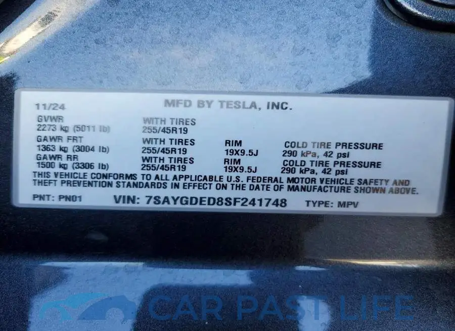 7SAYGDED8SF241748# 13