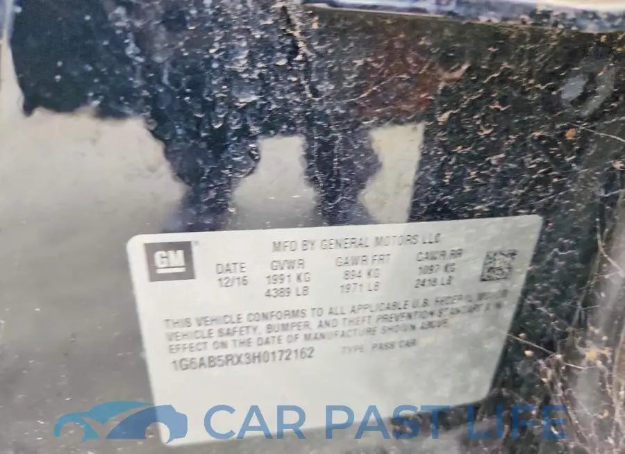 1G6AB5RX3H0172162# 12