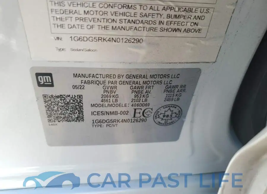 1G6DG5RK4N0126290# 13