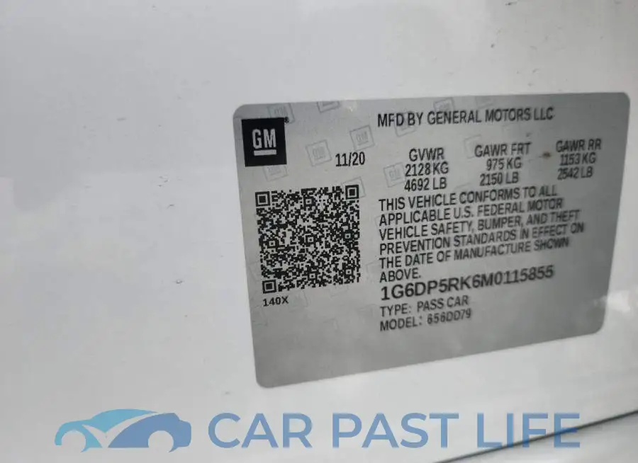 1G6DP5RK6M0115855# 12