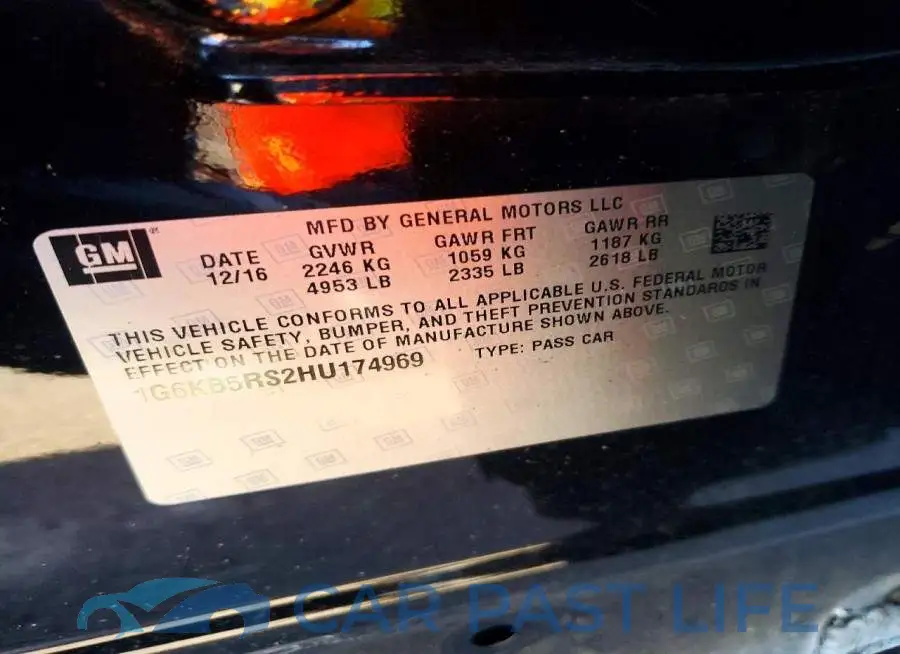 1G6KB5RS2HU174969# 12