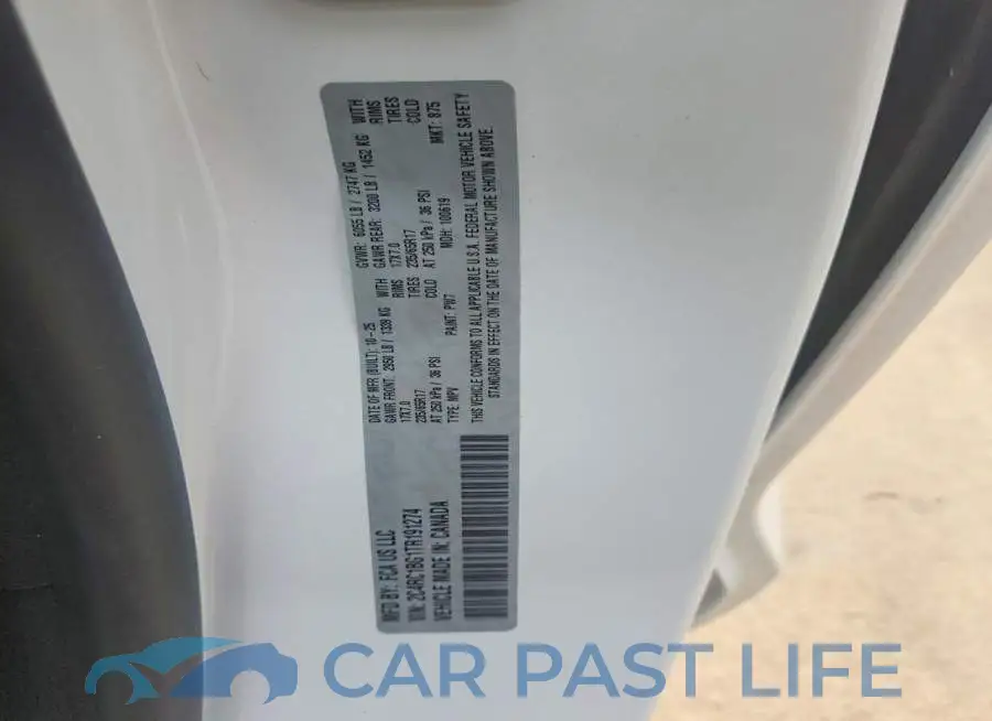 2C4RC1BG1TR191274# 13