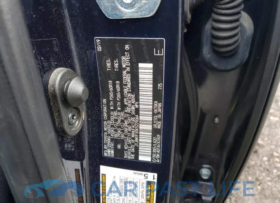 JTJBM7FX0K5229064# 12