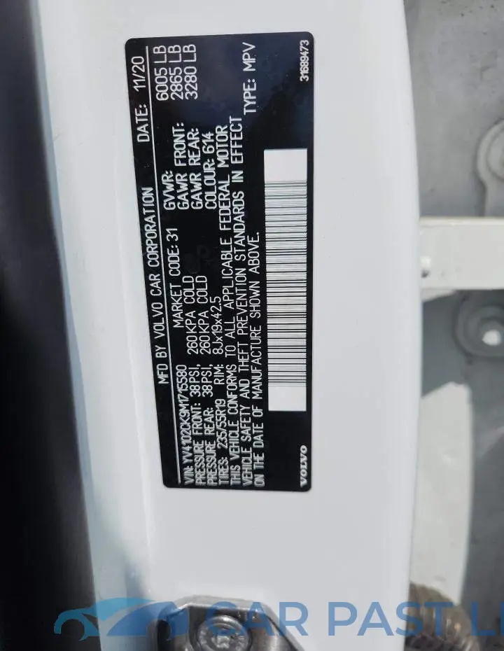 YV4102CK9M1715580# 13