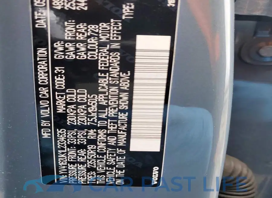 YV4162UK1L2334635# 13