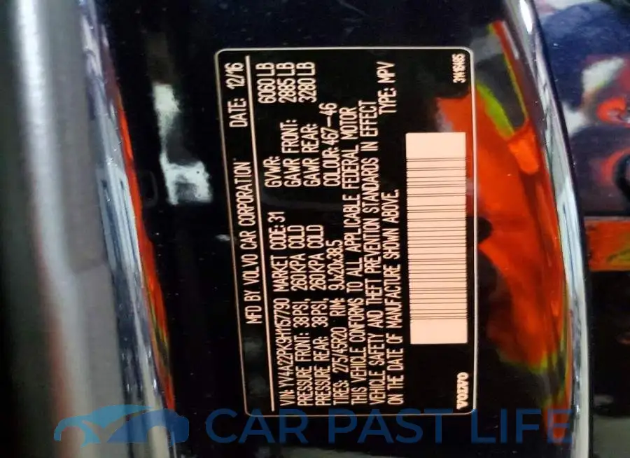 YV4A22PK9H1157790# 14