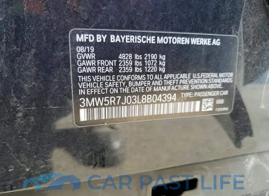 3MW5R7J03L8B04394# 13