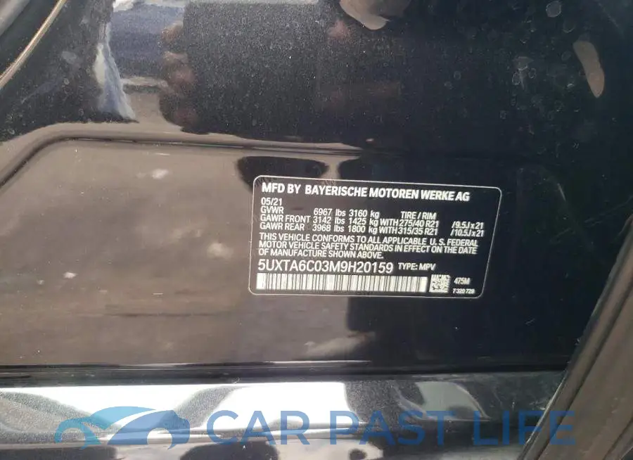 5UXTA6C03M9H20159# 13
