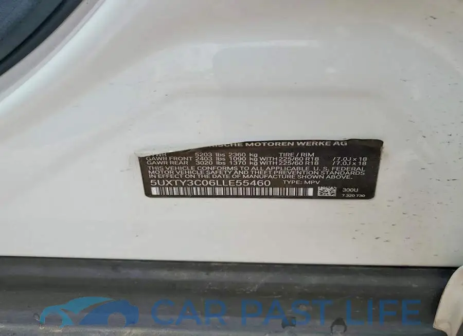5UXTY3C06LLE55460# 13