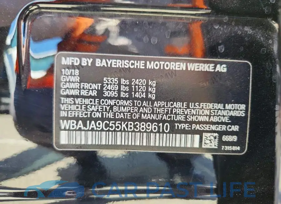 WBAJA9C55KB389610# 13