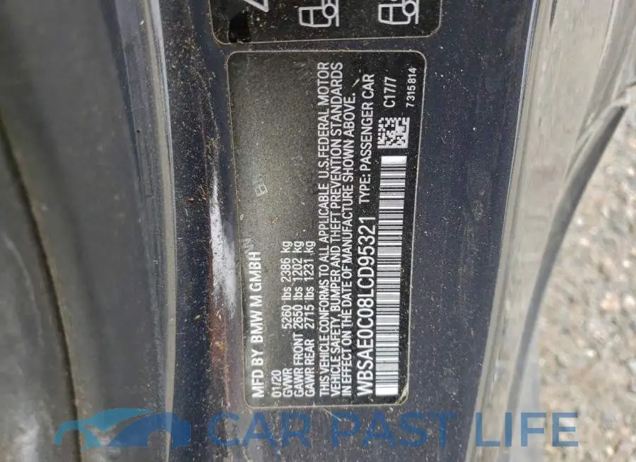 WBSAE0C08LCD95321# 13