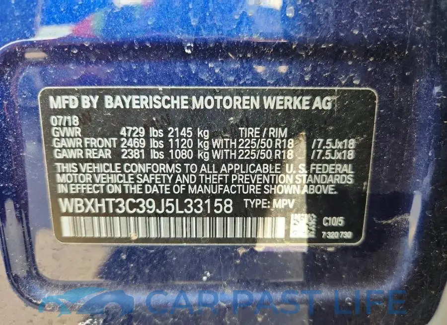 WBXHT3C39J5L33158# 13