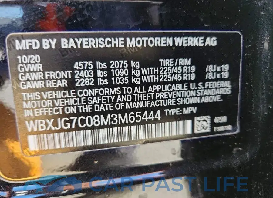 WBXJG7C08M3M65444# 13