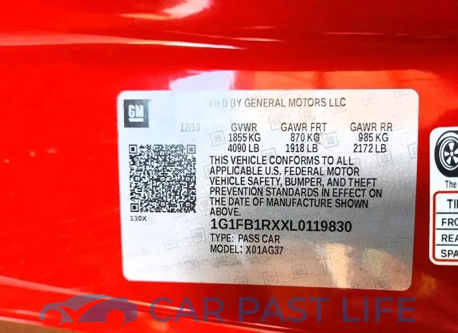 1G1FB1RXXL0119830# 12
