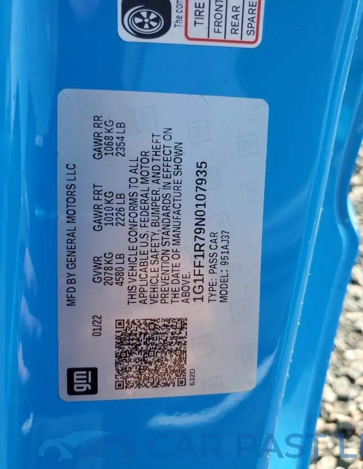 1G1FF1R79N0107935# 12