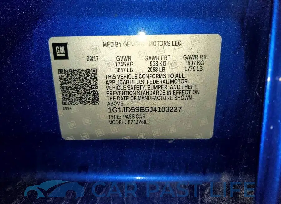 1G1JD5SB5J4103227# 12