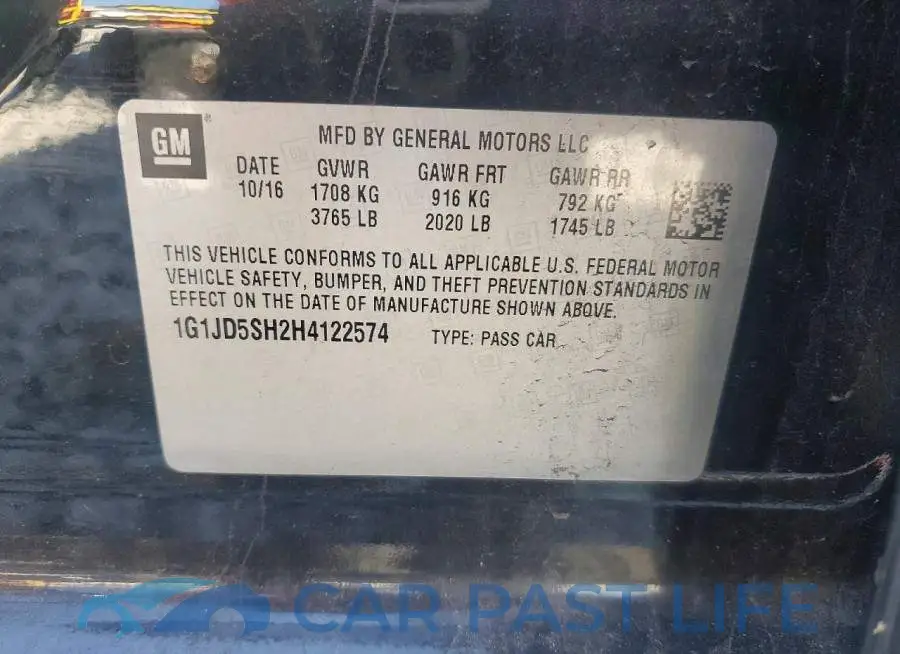 1G1JD5SH2H4122574# 12