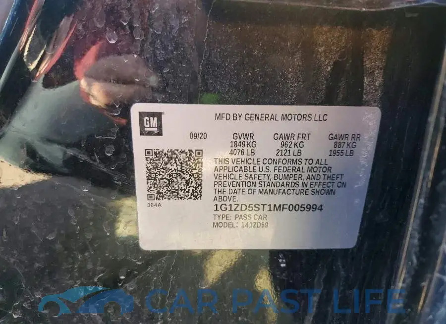 1G1ZD5ST1MF005994# 12