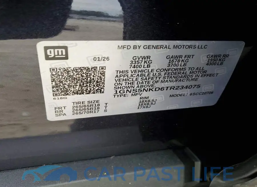 1GNS5NKD6TR234075# 13