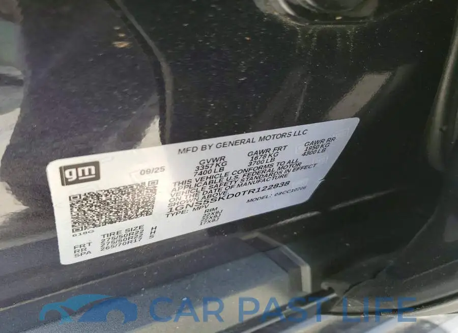 1GNS5SKD0TR122838# 14