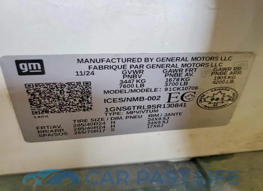 1GNS6TRL9SR130841# 14
