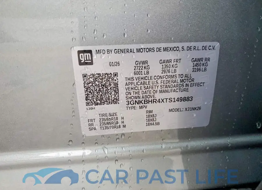 3GNKBHR4XTS149883# 13
