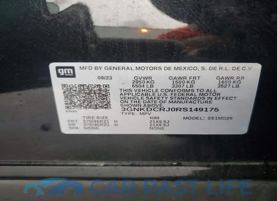 3GNKDCRJ0RS149175# 12