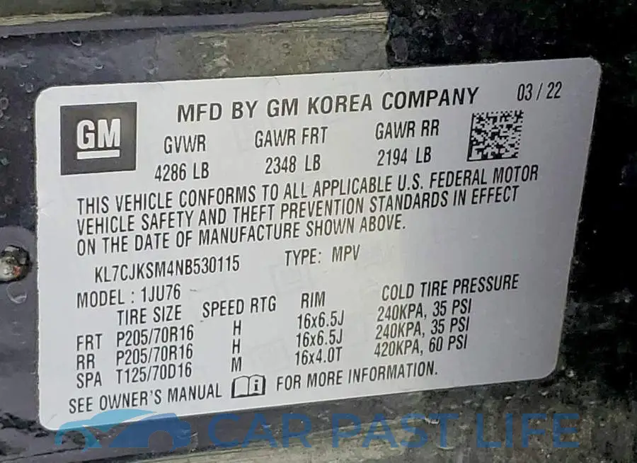 KL7CJKSM4NB530115# 14
