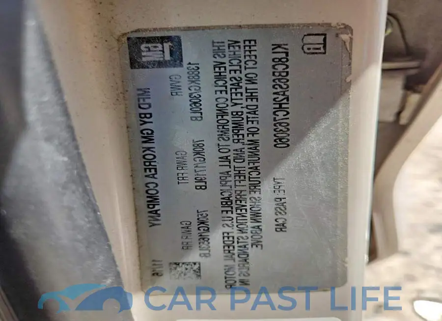 KL8CB6SA2HC763060# 12