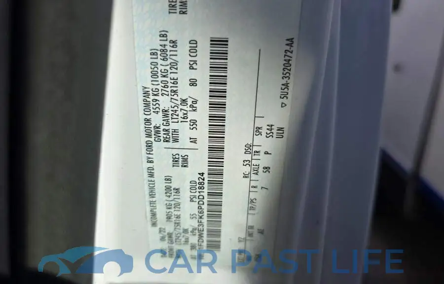1FDWE3FK6PDD18824# 10