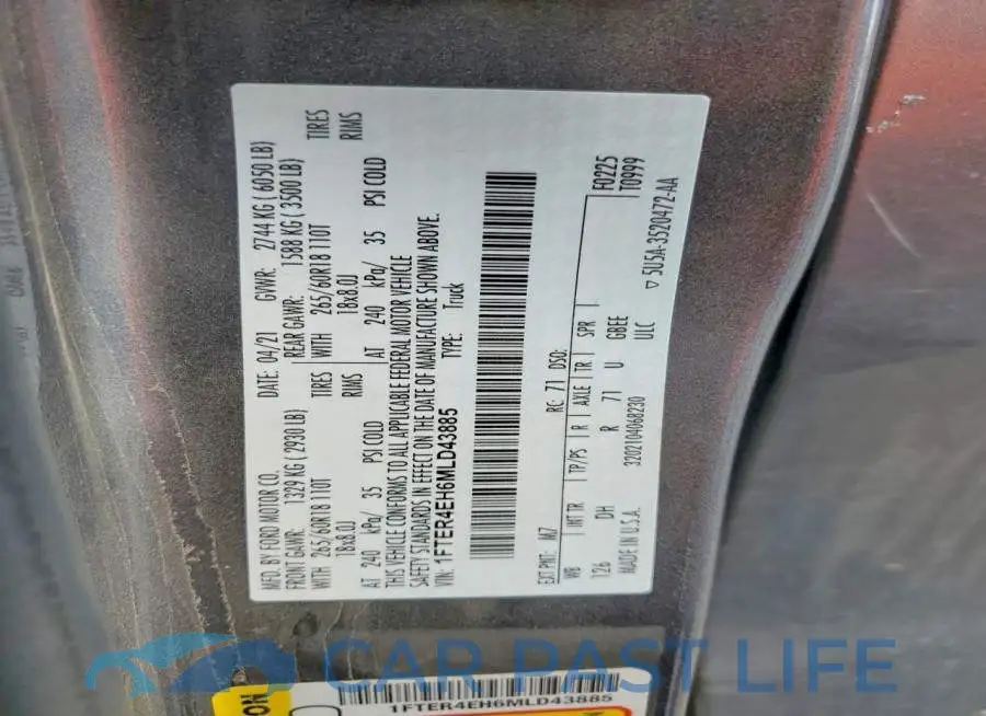1FTER4EH6MLD43885# 13