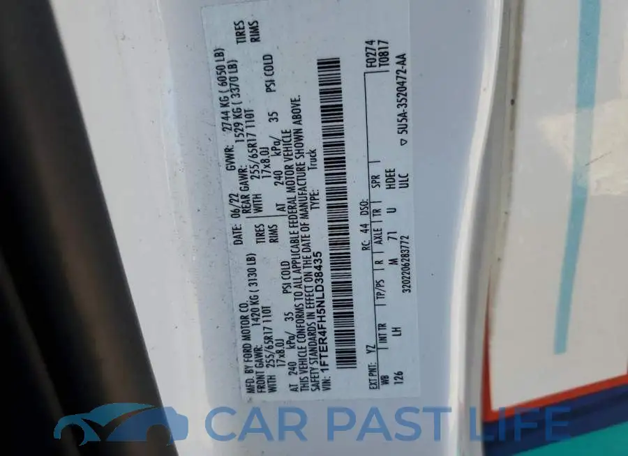1FTER4FH5NLD38435# 12