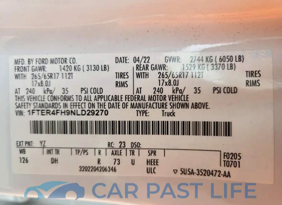 1FTER4FH9NLD29270# 12