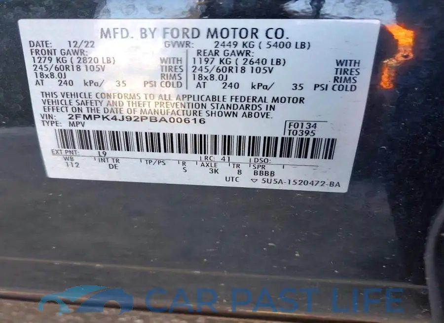 2FMPK4J92PBA00616# 13